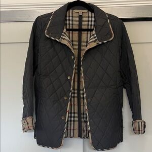 Burberry Quilted Jacket - Grey and Beige